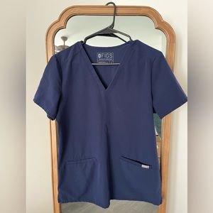 Figs Navy Blue Scrub Set